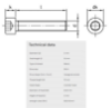 Bilde av Unbraco SYL Din 912 A4 80 M5x10