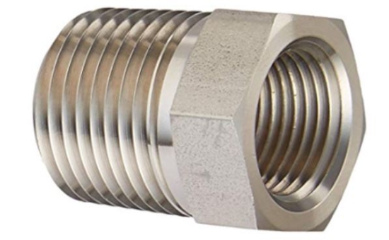 Bilde av NPT ansats utv 1/4" NPT - innv 1/8" NPT AISI316