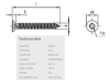 Bilde av Plateskruer SH ISO 14586 TX6 A4 2,2x16