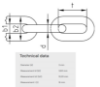 Bilde av Kjetting kortl.316 DIN766 3 mm