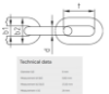 Bilde av Kjetting kortl.316 DIN766 8mm