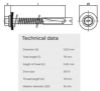 Bilde av Elementskrue 5,5x78 A2 6-kt, Bor kap 12mm