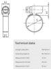 Bilde av Slangeklemmer, DIN 3017 A4  80-100/12