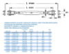 Bilde av Strekkskrue 2 gafler galv 6mm  MBL 0,8Tonn