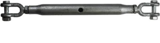Bilde av Strekkskrue 2 gafler galv 38 mm  1 1/2" MBL 24,0Tonn