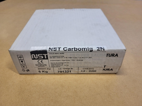 Bilde av Carbomig 2  1,0mm masivtråd 5 kg spole D200