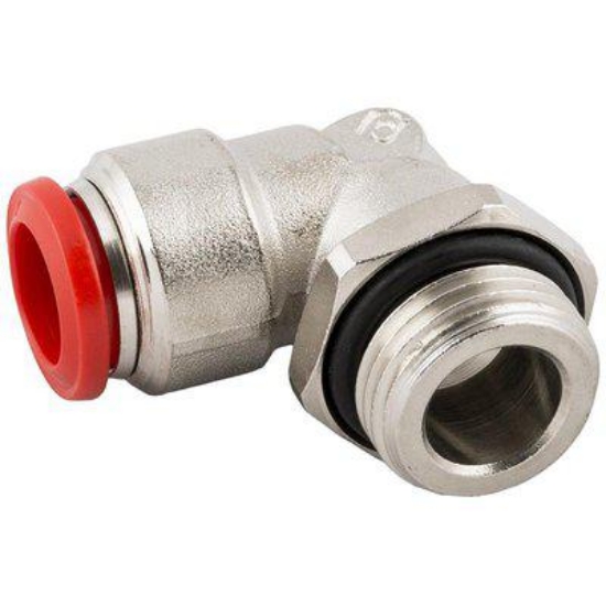 Bilde av Pneumatikk vinkel m/svivel 6mm - 1/4"