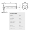 Bilde av INSEX BH ISO7380 M8x45  A4 