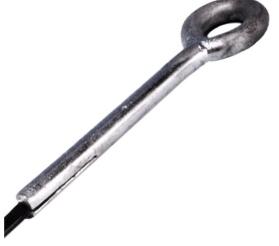 Bilde av Øyebolt/fjellbolt m/kile,varm. M16x180mm