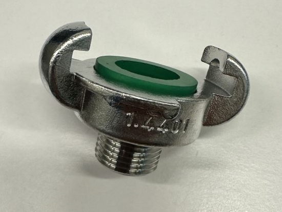Bilde av Klokupl.m/utv.gj. 1/2" Syrefast- Eur.stand.  