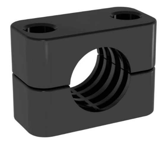 Bilde av Sort POLYAMIDE klammer 33,7mm