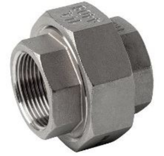 Bilde av Union 1/4" AISI316 Female/Female Konisk tetting