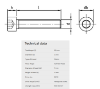 Bilde av Unbraco SYL Din 912 A4 80 M4x20